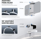 NEEWER Basics 29" Half Moon Nail Light for Desk, 36W Foldable Nail Tech Table Arc Lamp, LED Manicure Half Ring Light with Phone Holder for Makeup Beauty Tattoo Overhead Video Recording, HM02-D