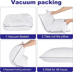 Hotel Quality Cooling Standard Size Bed Pillows Set of 4 - Soft, Firm, and Supportive Down Alternative Pillows for Back, Stomach, and Side Sleepers