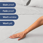 Split King Size 5 Piece Sheet Set - Comfy Breathable & Cooling Bed Sheets Set - Hotel Luxury Bedding for Women, Men, Kids, Teens, Boys & Girls - Deep Pockets and Wrinkle Free - Oeko-Tex - French Grey