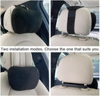 2Pcs Car Neck Pillows for headrests,for Travel Interior Accessories and Suede Support Head Pillows，Balance Neck Pillow Designed to Relieve Neck Pain and Muscle Tension.(Black)