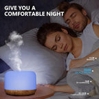 Oil Diffuser, 500ml Essential Oil Diffusers with 2 Mist Mode 4 Timers＆7 Ambient Light Waterless Auto Off, Diffusers Large Room Home Office