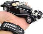 1:28 Scale Pullback Diecast Metal Antique Classic Model Cars Collectible Toy Gifts (Black,Length 6.5in/16.8cm)