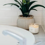 Calyan Wax Co. 3 Wick Candle, Vetiver + Tonka Scented Candle, 43 Hour Burn Time, 3 Wick Soy Candles, Non Toxic & Vegan Soy Wax, Glass Jar Scented Candles, 14.9oz