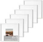 HAUS AND HUES White Square Frames Set of 6-8x8