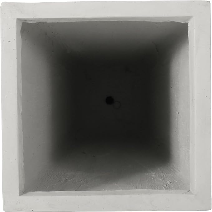 Christopher Knight Home Jorine Tapered Planter, Cast Stone Plant Pot, Lightweight Concrete Urban Planter, Standing Urn, Patio Garden Pot for Entryway Poolside, No Assembly Needed, 13" Matte White