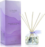LOVSPA Reed Diffuser Set, Calm Spanish Blue Lavender Scented Oil Diffuser with Sticks, Home Fragrance Accessories for Bathroom Shelf Decor, Aroma Diffusers for Home or Office Desk, USA Made