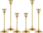 Candlestick Holders,Taper Candle Holder for Candlesticks Gold Brass Vintage Candle Stick Candle Holders Candelabra Candle Holder for Fireplace Party Dining Home
