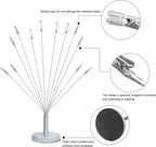 Silver Photo Tree Holder with Metal Base,12 Clips Flexible & Durable Branches Money Trees Gift Card Holder with Clips,Picture Trees to Hold Photos for Christmas Wedding Greeting Birthday Party Gift