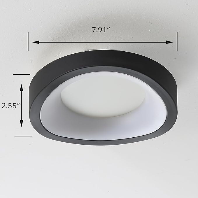 LED Ceiling Light Fixture White Flush Mount Ceiling Light Round Modern Light Fixture 4000k