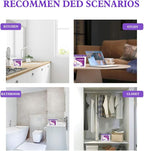 CANAGER Lavender Vanilla Moisture Absorber Box,Odor Eliminator and Dehumidifier Boxes for Closet,Bedroom,Kitchen,Bathroom-6 Packs,Cups - Traps Moisture for Fresher, Cleaner Air Purple