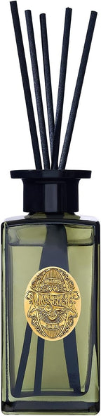 M&SENSE 6.3 oz Large Reed Diffuser Set | Lime Basil Scent Oil Diffuser with Sticks | Hotel Collection Non-Toxic Essential Oil |for Bedroom Bathroom Living Room