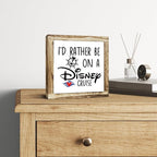 Rustic Wood Sign, Wooden Plaques Table Decor, Farmhouse Home Decorative, Inspired Decor for Office Cubicle, Small Wooden Box Sign, Office Decoration Art