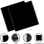 Black Magnetic Picture Frame 4X4 for Refrigerator,12 pack,Square Photo Magnets Sleeves