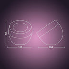 Philips Hue Iris Smart Table Lamp, Gold- White and Color Ambiance LED Color-Changing Light- 1 Pack- Control with Hue App- Compatible with Alexa, Google Assistant, and Apple Homekit