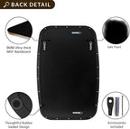 ANDY STAR 30x36” Black Bathroom Mirror, Oblong Vanity Mirror with Stainless Steel Metal Frame, Matte Black Oval Mirror for Over Sink, Modern Anti Rust Wall Mounted