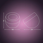 Philips Hue Iris Smart Table Lamp, Copper - White and Color Ambiance LED Color-Changing Light - 1 Pack - Control with Hue App - Compatible with Alexa, Google Assistant, and Apple Homekit