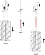 Chrome Pendant Lighting Modern Pendant Light, Mini Crystal Chandeliers,Adjustable Pendant Light Fixture for Kitchen Island Dinning Room Bedroom (3 Light)