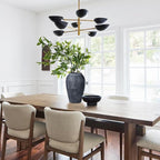 Handmade Flower Vase, 9.6" Tall Terracotta Vase, Vintage Ceramic vase, Rustic Antique Vase Décor, Wide Mouth, Matte Finish for Home Office Resto Café Décor