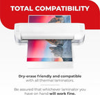 3MIL Thermal Laminating Sheets (200 Count) 9x11.5 inch, Letter Size, Dry-Erase Friendly Laminate Pouches, Compatible with Laminator Machine, Crystal Clear Laminated Finish