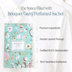 Sachet Clean Soap 2 Count 20g Each - Long Lasting Rich Fragrance - Room and Closet Deodorizer Freshener for Home - Closet Odor Eliminator - Silk Layon Overlaid Packing Technique