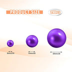 300Pcs Vase Filler Purple No Hole Faux Pearl Beads for Vase Filling Decorations, Candle Centerpieces, Wedding Centerpieces, Home Party Decor (8/14/20mm)