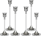 Candlestick Holders Silver, 6 Packs Taper Candle Holder for Candlesticks, Candle Sticks Holder Decor for Home Decor