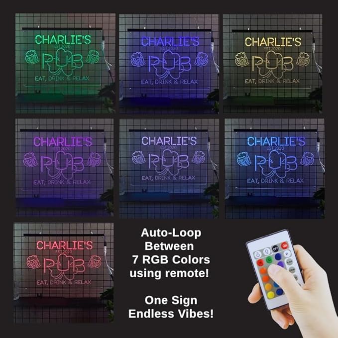 Personalized Pool Side Bar & Grill Neon Sign, Custom LED Wall Light for Backyard, Patio, Outdoor Bar, BBQ Area, Fun Gift for Grill Lovers