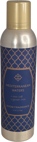 Room Fragrance Air Freshener Spray Concentrated Bathroom, Kitchen, Car, or Office Deodorizer, U.S.- Made by AP Fragrance (Mediterranean Water)