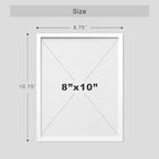 SIGNWIN Framed White Minimal Ocean Beach Seashore Coastals Wall Art, Set of 4 Landscape Colorful Wall Decor Prints, Nature Wilderness Wall Décor for Living Room, Bedroom - 8"x10" White