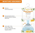 CANAGER Hanging Moisture Absorber, Jasmine Calendula Moistureproof Hanging Bag，Dehumidifier Bag (8 packs) Hanging Closet Dehumidifier Bags, Moisture Absorb 12.5 oz