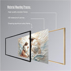 XWNLTEPK Praying to Heaven Christian Art Jesus and Woman Praying Bible Canvas Wall Decor Jesus Portrait Mormon Wall Print