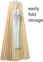 Fan Wall Decor, Japanese Giant Fan, Large Bamboo Fan Wall Art For Boho Hanging Headboard, Decorative Folding Fans For Over Bed, Asia Trending (Ivory 40inch)