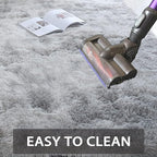 CAIYUECS Shag Area Rug for Living Room: Indoor Ultra Soft Plush Rugs for Bedroom Living Room - Non-Skid Modern Nursery Faux Fur Rugs for Kids Room Home Decor (Tie-Dyed Light Gray, 6x9 Feet)