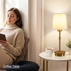 Rechargeable Cordless Table Lamp, Brushed Gold Battery Operated Desk Lamps with Detachable LED Bulbs, 13 Colors Dimmable Bedside Lights for Bedroom, Bar, Night Light, Camping