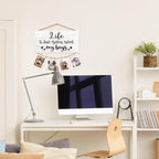 Life is Just Better with My Boys Picture Frame Photo Holder for Wall, Boy Mama Gifts, Christmas Birthday Gifts for Mom, Mom of Boys Hanging Photo Display