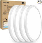4PACK Flush Mount LED Ceiling Light Fixture White, 12Inch 28Watt, Dimmable & 3000K-4500K-6000K 3 Color Selectable Ceiling Lamp 3200LM Low Profile Ceiling Light for Kitchen Bedroom Hallway Porch