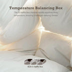 BPC Feather Down Comforter King Size for All Season, 750 Fill-Power Cloud Fluffy Duvet Insert with Ultra-Soft Egyptian Cotton Blend Cover, Medium Warmth Hotel Comforter, White, 106x90 Inches