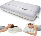 Memory Foam Pillow, Double Sided Different Firmness Zero Pressure Pillow, Comfortable and Breathable Provides Neck Support and Shoulder Pain Relief.