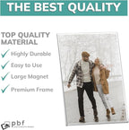 pbf 3-Pack 4x6 & 3-Pack 6x4 Magnetic Picture Frames for Refrigerator | Clear Magnetic Acrylic Frames | Magnetic Photo Holders for Fridge, Locker, Photo Board, Art Display, Sign Holder