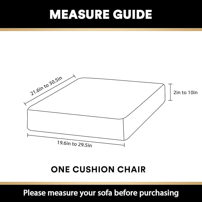 PrinceDeco Stretch Velvet Couch Cushion Cover,Soft Fitted Cushion Slipcover for Arm Chair Sofa Cushion Furniture Protector Seat Cushion Sofa Cover Width Up to 29.5", Oatmeal