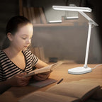 Honeywell Desk Lamp for Home Office, H4 Sunturalux™ Eye-Caring LED Desk Light, 700LM Dimmable Desk Lamp with Timer, Adjustable Desk Reading Light, Touch Auto Dimming Table Lamp for Study, Bedroom