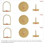 Wall Plant Holder, Wall Planter for Indoor Plants, Window Plant shelves for Multiple Plants Indoor Outdoor, Framed Plant Holder for Home Decor (3 Pack)