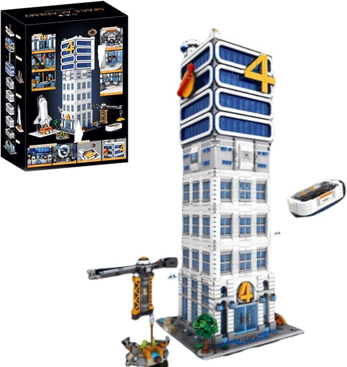 Skyscrapers Modular Building Blocks,Four Heroes Building Architecture Set -Collectible Display Toy with Adults, Sci-Fi MOC Construction Toy (6135pcs)