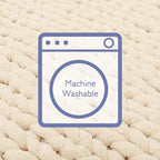 Bigacogo Chunky Knit Throw Blanket for Couch, 60x80 inches, 100% Hand Knitted with Thick Jumbo Chenille Yarn, Cozy Soft Large Rope Knot Cable Crochet Blankets for Sofa Bed Living Room, Beige