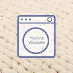 Bigacogo Chunky Knit Throw Blanket for Couch, 40x80 inches, 100% Hand Knitted with Thick Jumbo Chenille Yarn, Cozy Soft Large Rope Knot Cable Crochet Blankets for Sofa Bed Living Room, Beige