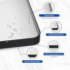 WEER Black Bathroom Mirror 48X32 Inch, Rectangular Black Metal Framed Mirror for Wall, Matte Black Vanity Mirror with Tempered Glass, Anti-Rust, Shatterproof, Hangs Horizontal or Vertical