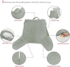 Nestl Reading Pillow for Kids, Small Bed Pillow, Back Pillow for Sitting in Bed, Memory Foam Chair Pillow, Reading & Bed Rest Pillows, Sage Green Back Pillow for Bed, Arm Pillow with Pockets