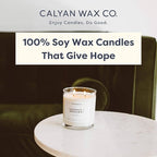 Calyan Wax Co. 2 Wick Candle, Rose + Peony Scented Candle, 37 Hour Burn Time, Aromatherapy Soy Candles, Non Toxic & Vegan Soy Wax, Glass Tumbler Scented Candles, 12.5oz