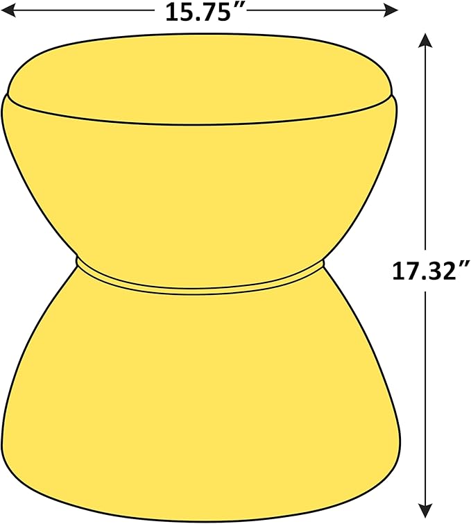 VANOMi Multi-Functional Boucle Ottoman, Vanity Stool Chair, Sturdy Wooden Footstool, Suitable for Living Room, Bedroom, and Entryway, Without Installation, White