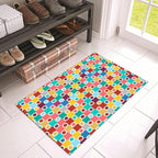 Machine Washable Polka Dot Colorful Nursey/Kids Area Rug - Multicolor - 9x12